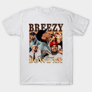 Chris-Brown Tour Breezy Bowl Hip Hop Music 80s 90s T-Shirt